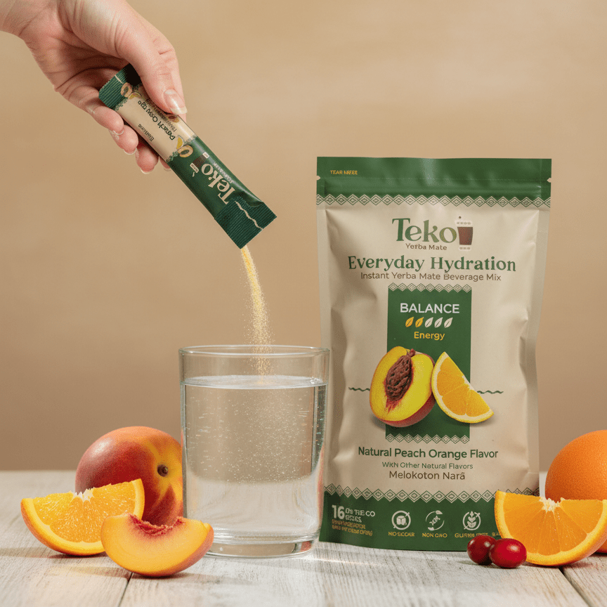 Peach Orange Balance - Teko - Yerba Mate - Peach Orange Balance