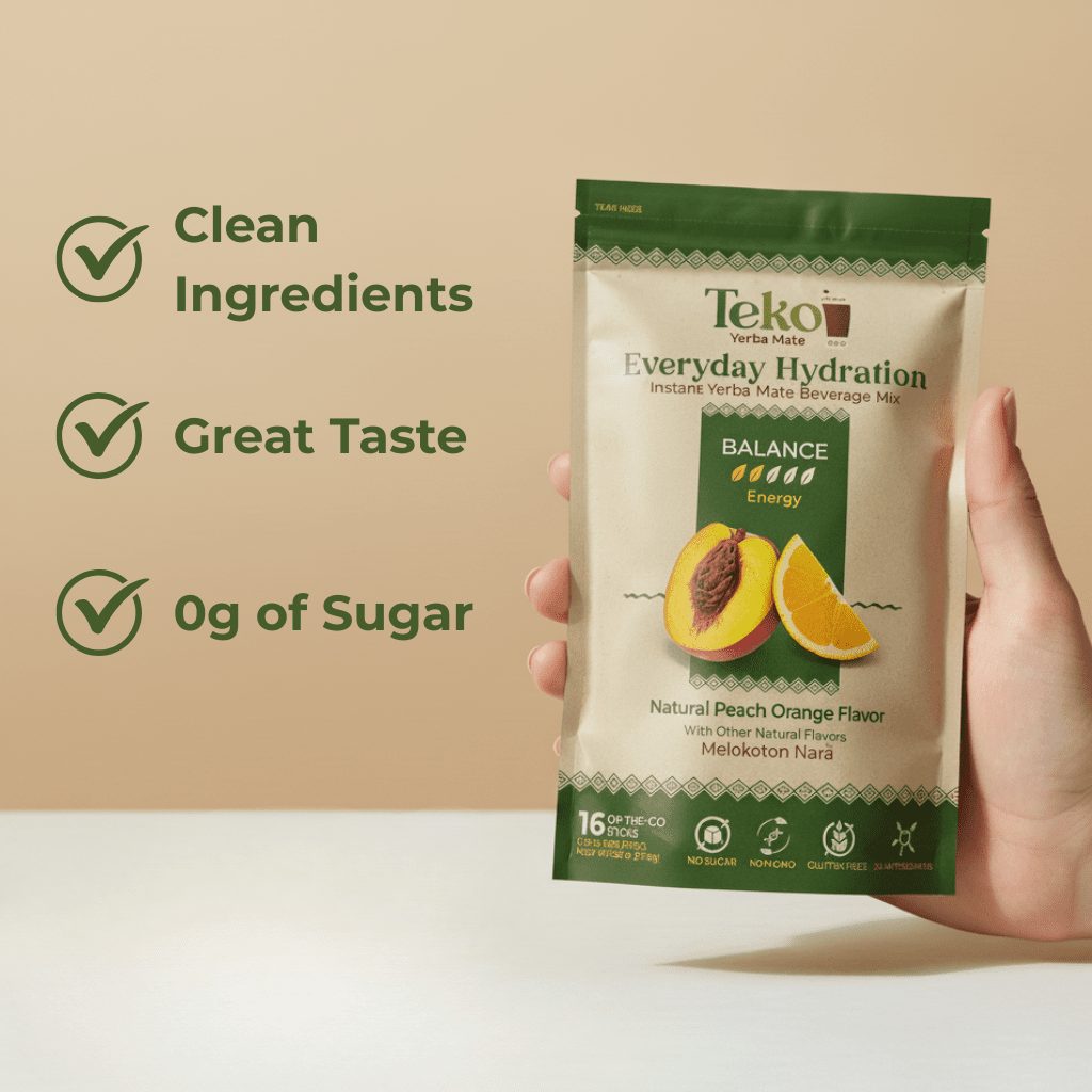 Peach Orange Balance - Teko - Yerba Mate - Peach Orange Balance