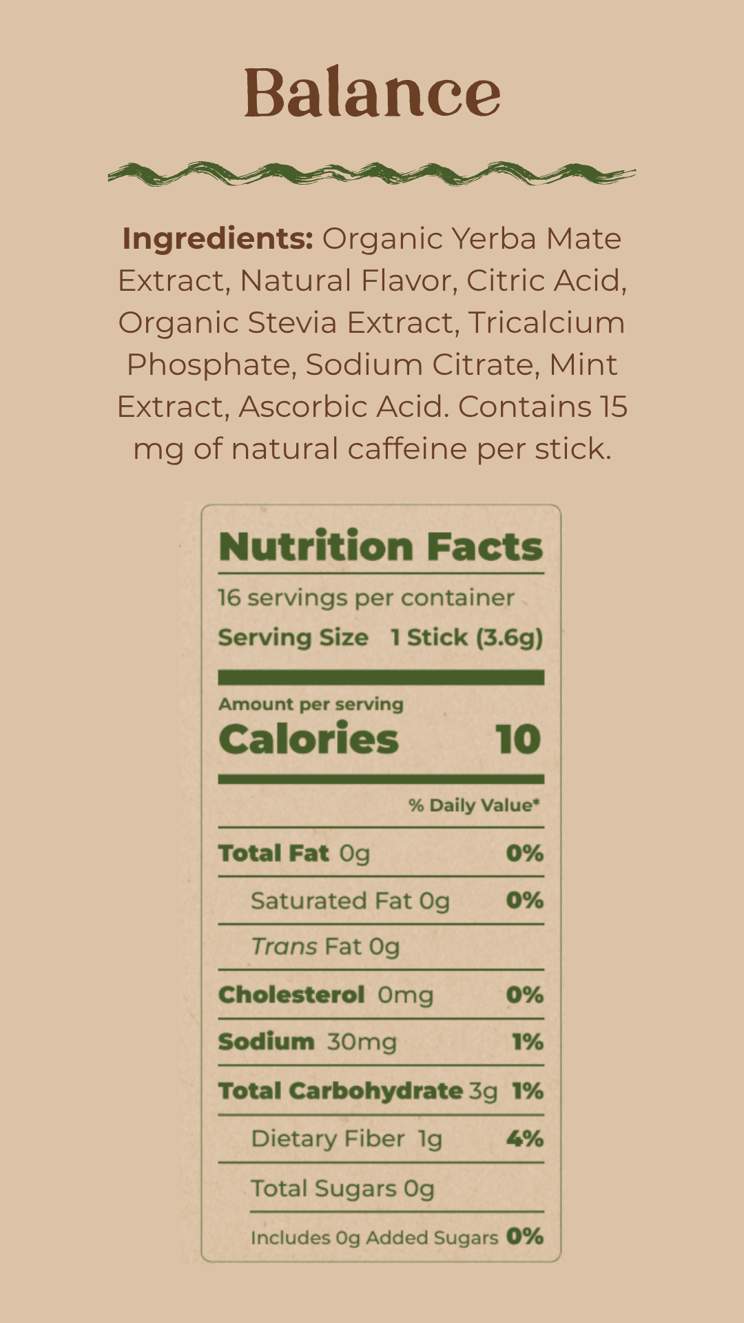 Full ingredient list & nutrition
