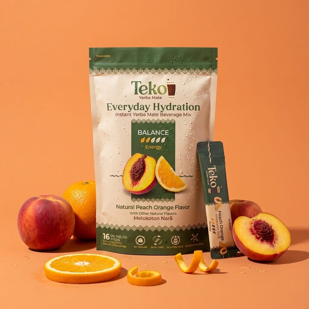 Peach Orange - Teko - Yerba Mate - Peach Orange
