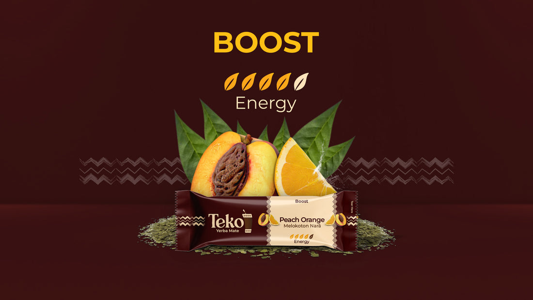 Peach-Orange Boost Teko Yerba Mate