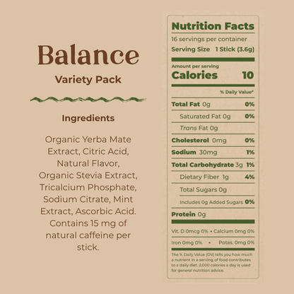 Balance Variety Pack - Teko - Yerba Mate - Balance Variety Pack