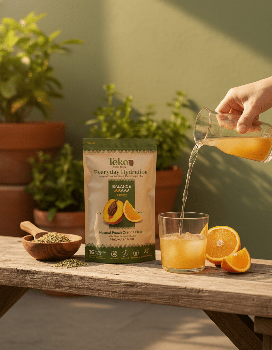 Peach Orange Balance - Teko - Yerba Mate - Peach Orange Balance