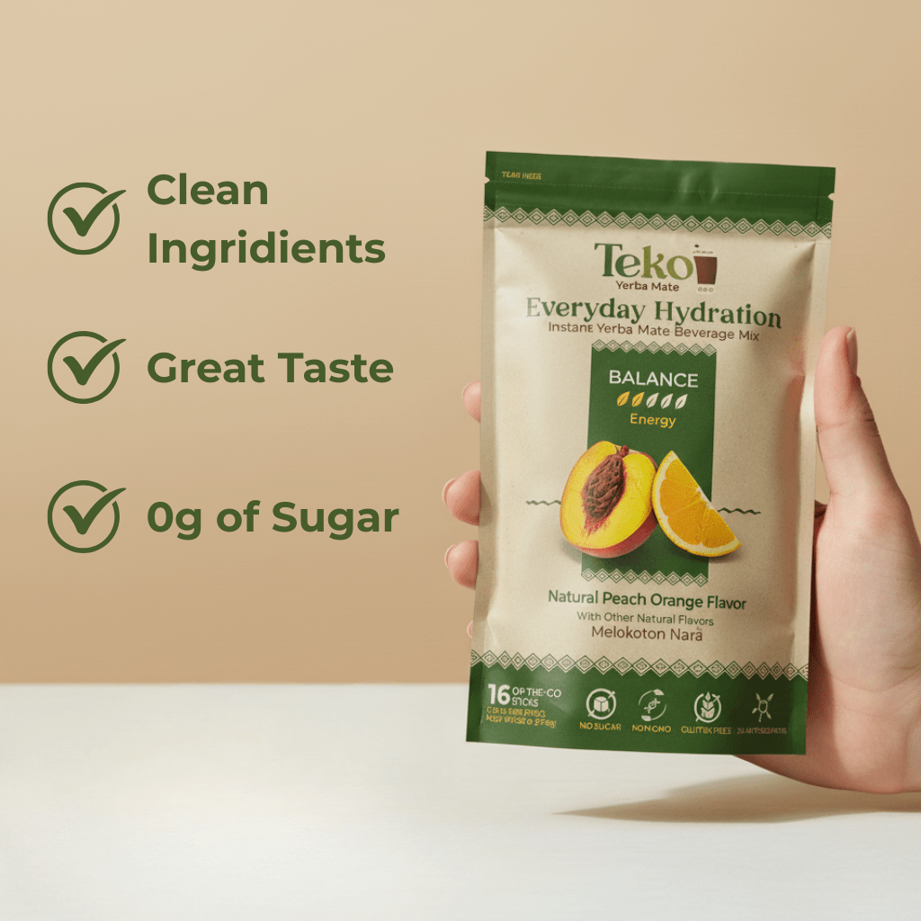 Peach Orange Balance - Teko - Yerba Mate - Peach Orange Balance