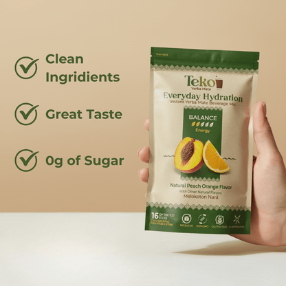 Peach Orange Balance - Teko - Yerba Mate - Peach Orange Balance